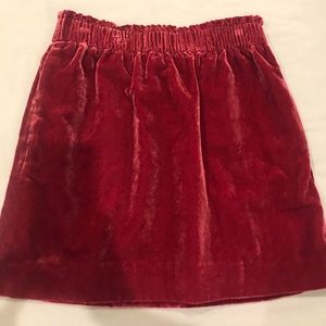 JCrew Favtory Velvet Skirt